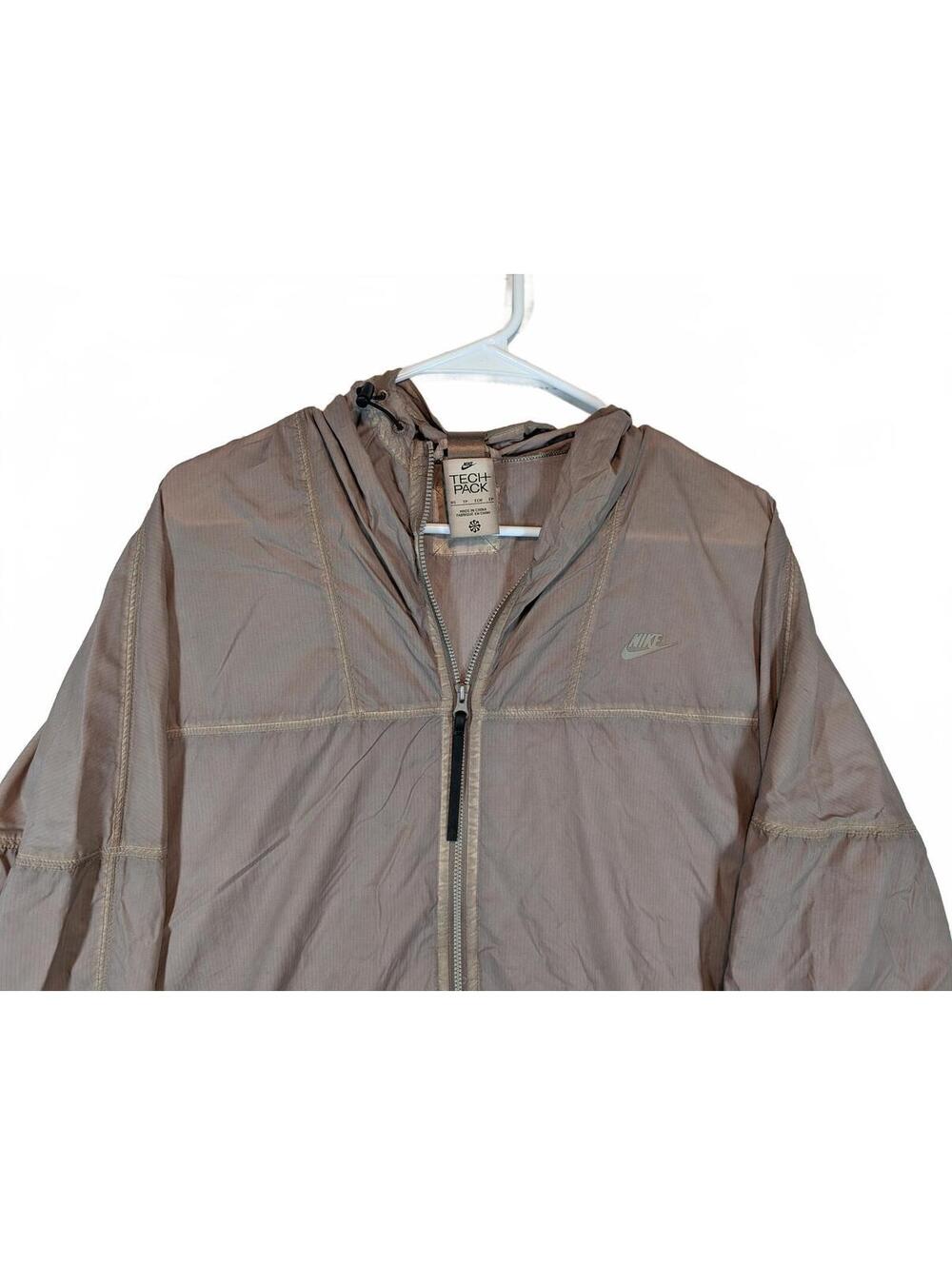 Nike Tech Pack Packable Hooded Windbreaker Full Zip Running Shell Mens XS